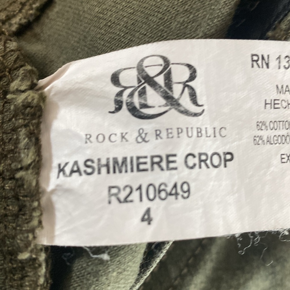 Rock & Republic Kashmere Crop jeans size 4 pants - Picture 9 of 13